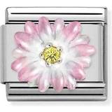 Nomination Herr Smycken Nomination Classic Composable Flower Charm - Silver/Pink/Yellow