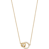 Blank Halsband Edblad Eternal Orbit Necklace - Gold/Transparent