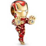 Pandora Marvel The Avengers Iron Man Charm - Gold/Red/Transparent