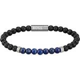 HUGO BOSS Beads Bracelet - Silver/Lapis /Onyx