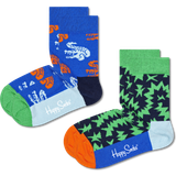 Happy Socks Kid's Crocodile Socks 2-pack - Multi