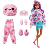 Barbies - Överraskningsleksak Dockor & Dockhus Mattel Barbie Cutie Reveal Fantasy Series Doll with Sloth Plush Costume & 10 Surprises
