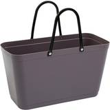 Hinza Shopping Bag Large (Green Plastic) - Dark Grey