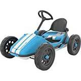 Chillafish Trampbilar Chillafish Blue Monzi Rs Kids Foldable Pedal Go-Kart with Airless Ruberskin Tires, Medium