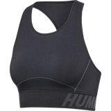 Hummel Dam Underkläder Hummel HMLTE Christel Seamless Sports Top - Black/Asphalt Melange