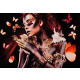 Bruna Tavlor Woman with Butterflies Tavla 120x80cm