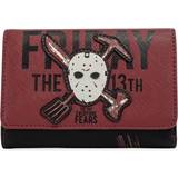 Jason mask Maskerad Loungefly Friday The 13th Jason Mask Tri-Fold Wallet - Black/Red