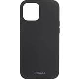 Skal & Fodral Onsala Collection iPhone 12/12 Pro silikonfodral (svart)