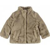 Pälsjackor Barnkläder Name It Malsi Jacket - Silver Mink (13191330)
