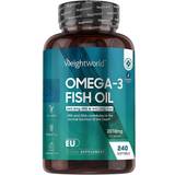 Glutenfri Fettsyror WeightWorld Omega 3 Fish Oil 2000mg 240 st