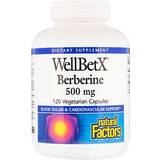 Natural Factors Vitaminer & Kosttillskott Natural Factors WellBetX Berberine 500 mg 120 Vegetarian Capsules