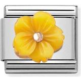 Nomination Classic Flower Charm - Silver/Rose Gold/Yellow