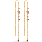 Rubiner Örhängen Mads Z Luxury Rainbow Earring - Gold/Multicolour
