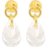 Hultquist Raindrop Earrings - Gold/Transparent