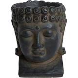 Buddha huvud Stjernsund BUDDHA Huvud Grå/Fiberclay Prydnadsfigur