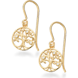 Scrouples Tree of Life Earrings - Gold/Transparent