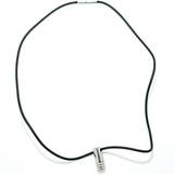 Gummi Halsband Xenox X1106 Necklace - Black/Silver