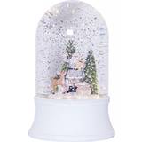 Med belysning Julpynt Star Trading Winter Dome Snowman White Julpynt 19cm