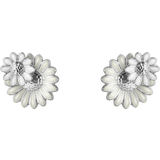 Georg Jensen Stine Goya Daisy Earrings - Silver/White