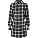 Rutiga - XS Klänningar Urban Classics Ladies Cotton Check Shirt Dress