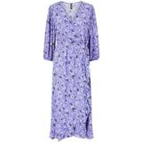 Blommiga - Lila Kläder Pieces Harmony Wrap Dress - Purple Opulence