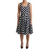 Dam - Utställda klänningar Dolce & Gabbana Women's Polka Dotted Cotton A-Line Dress DR2756-40 IT40