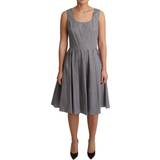 Dam - Utställda klänningar Dolce & Gabbana Women's Geometric Cotton A-Line Dress DR2773-38 IT40