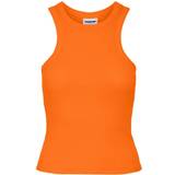 Bomull - Dam - Orange T-shirts Noisy May Ribbet Tanktop Kvinder