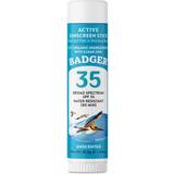 Badger Solskydd & Brun utan sol Badger SPF 35 Active Mineral Sunscreen Face Stick 0.65 oz