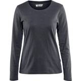 Dam - Långa ärmar T-shirts Blåkläder Women's Long Sleeves T-shirt - Navy Blue