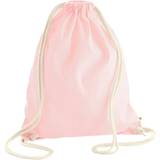 Dragsko Tygkassar Westford Mill EarthAware Organic Drawstring Bag (ekologisk dragsko) Pastel Pink One Size