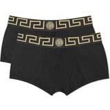 Versace Herr Underkläder Versace Greek Logo Waistband Boxer Trunk 2-pack - Black/Gold