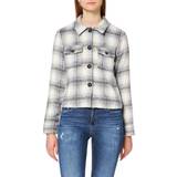 Only Lou Short Check Jacket Pumic Stone