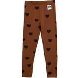 UV-skydd Byxor Barnkläder Mini Rodini Basic Hearts Leggings - Brown (1000006816)