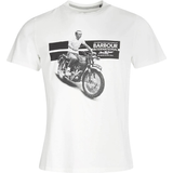 Barbour Bomull - Gråa Överdelar Barbour Steve McQueen Chase T-shirt - White