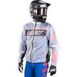 Jeansjackor - Transparent Kläder LEATT Race Cover Motocross Rain Jacket, white