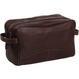 The Chesterfield Brand Necessärer & Sminkväskor The Chesterfield Brand Toiletry Bag Stefan Made of Leather Large Cosmetics Case for Men and Women for Travel, Brown, L