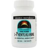 Naturell Aminosyror Source Naturals L-Phenylalanine Essential Free Form Amino Acid 500 mg. 100 Tablets