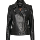 Soaked in Luxury Dam Jackor Soaked in Luxury Leather Jacket - Black