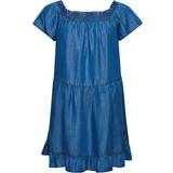 Superdry Dam - Korta klänningar Superdry Vintage Off The Shoulder Dress - Blue
