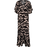 34 - Långa klänningar Part Two Othenia Dress - Black Zebra Print