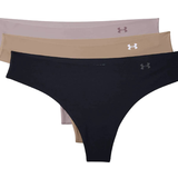 Under Armour Trosor Under Armour Pure Stretch Thong 3-pack - Black/Beige