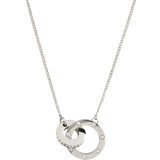 Cubic Zircon Smycken Edblad Ida Mini Necklace - Silver/Transparent