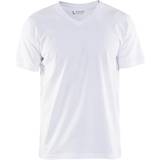 Elastan/Lycra/Spandex - Vita Överdelar Blåkläder 3360 V-Neck T-shirt - White