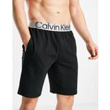Silver Sovplagg Calvin Klein – Svarta pyjamasshorts med kontrastfärgat midjeband, del av set-Svart/a