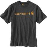 Carhartt Men's Short-Sleeve Logo T-Shirt Gray