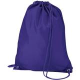 Quadra Gymsac Shoulder Carry Bag 7 Litres (Pack of 2) (One Size) (Purple)