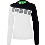 Erima Dam - Vita T-shirts Erima långärmad 5-C dam polyester vit/svart