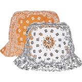 Dam - Elastan/Lycra/Spandex Hattar Flexfit Cotton Twill Bucket Hat Unisex Anglerhut für Damen und Herren, einfarbig, mit patentiertem Band, Farbe Schwarz, one