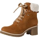 Gabor Kängor & Boots Gabor Remonte D8463-24 Brand Shearling Tan Leather Womens Lace Up Boots
